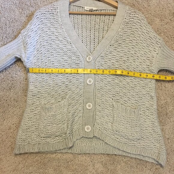 Lovestitch Cottagecore Chunky Loose Knit Wool Blend Cardigan Sweater - Picture 13 of 16